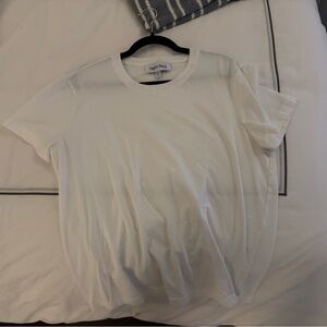 Organic Basics White Classic T-Shirt Size Large